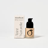 Teint Naturelle Foundation in Champagne Silk by Solsoller with box. Lightweight, hydrating face makeup for luminous skin.